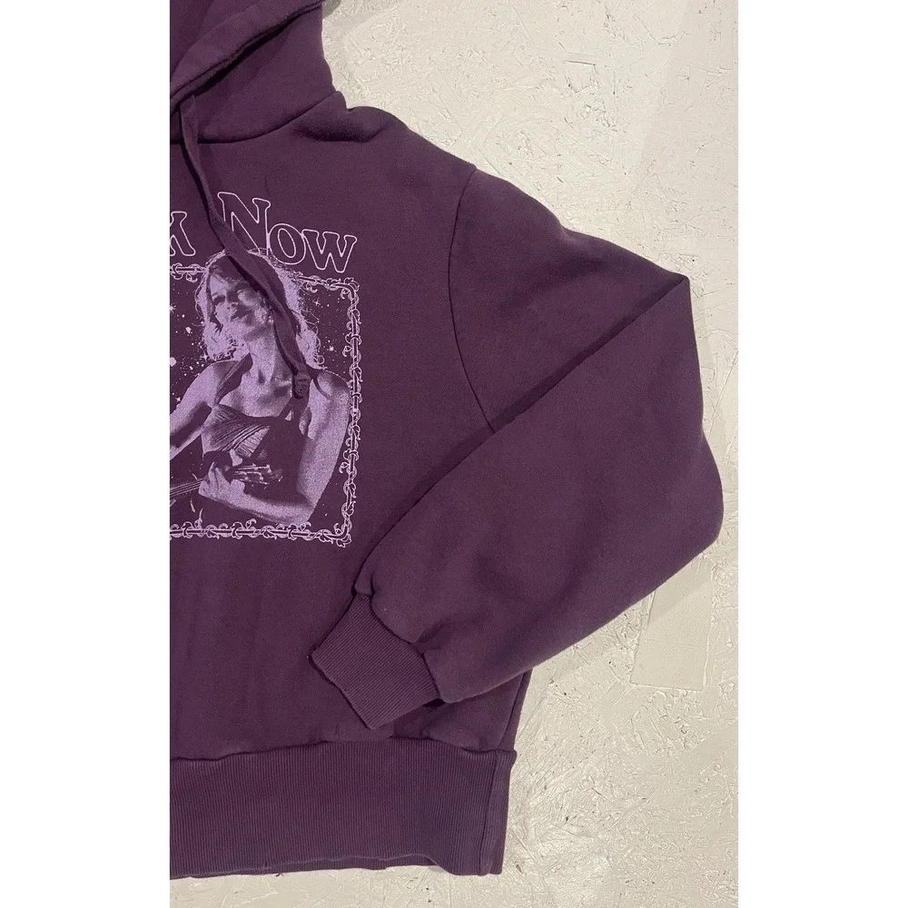 Taylor Swift Hoodie Sweatshirt Small Purple‎ Crop Speak Now Story Of Us Version - Picture 2 of 10